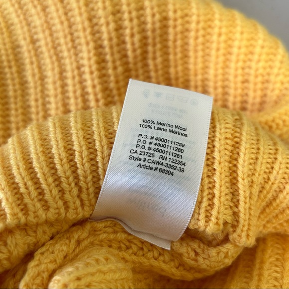 Aritzia Montpellier Knit Sweater Top - Yellow - Merino Wool - Size S - Picture 7 of 8